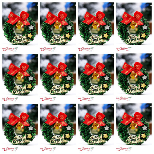 Pcs mini christmas wreath - pcs,