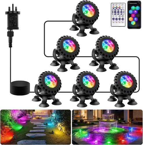 6pcs rgb underwater - 6pcs,