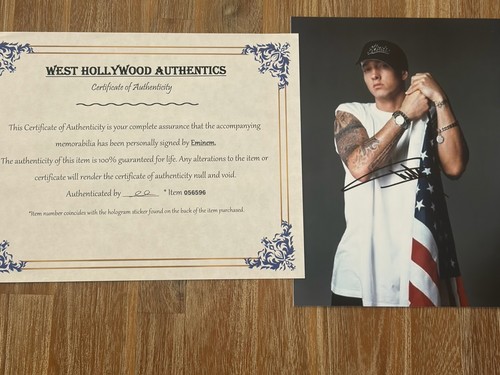 Eminem autographed 8x10 photo - autographed,