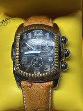 BLACK/GOLD INVICTA LUPAH 2499 SWISS CHRONOGRAPH MOV'T MEN'S WATCH