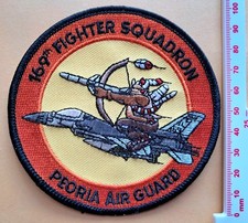 USAF Patch 169th Fighter Squadron F-16 Illinois ANG Peoria 