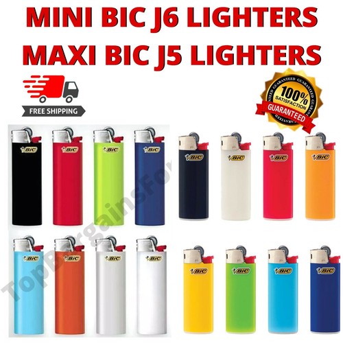 Bic lighter set maxi - j6, mini