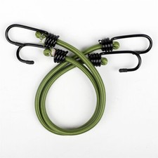 12Pcs Heavy Duty Bungee Cords Cables Straps Military Bungie Elastic Hooks Rope.
