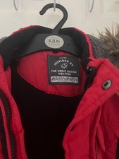 boys coat, 6-7yrs. worn with a small rip on one of the side pockets,