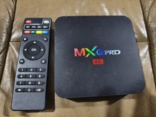 MXQ Pro 4K 5G Ultra HD 64Bit Wifi Android 10 Quad Core Smart TV Box Media Player