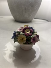 Aynsley Fine Bone China Flower Pot Ornament