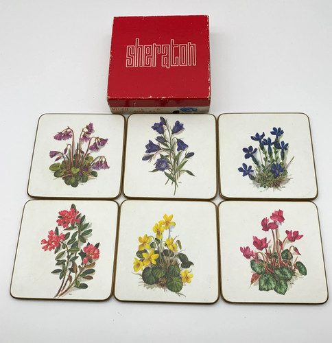 Vtg sheraton garden flowers - sheraton,