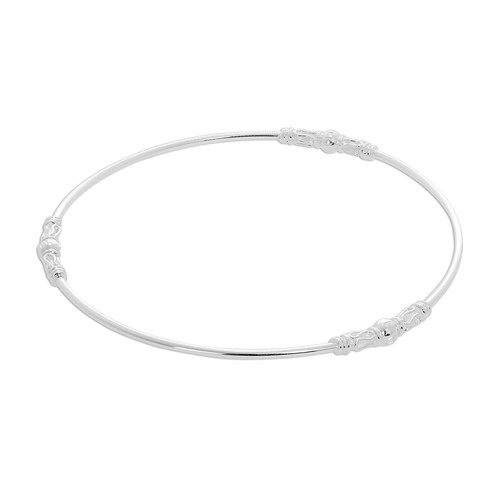 Sterling silver bali - silver, bangle
