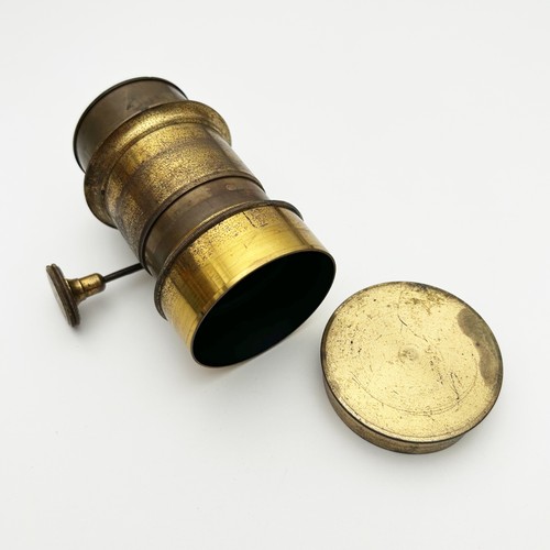 Antique brass petzval camera - brass,
