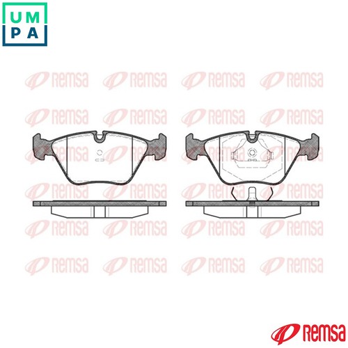 Brake pad set - pad,