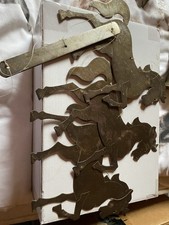 Horse Shaped Wind Chimes Brass Colour