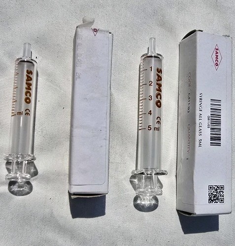Vintage glass syringes 5ml - vintage,