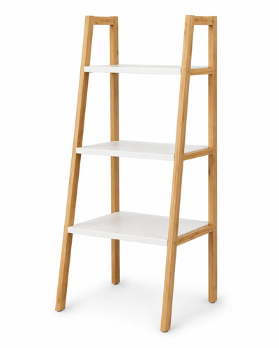 Tier wooden ladder shelves - wooden,