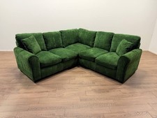 Taylor Fabric Dual Facing Corner Sofa – Green