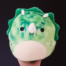 Squishmallow Rocio The Triceratops Green Dinosaur 8" Plush Kellytoy Soft Toy