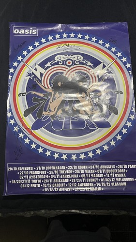 Oasis dbtt autographed - autographed, tour