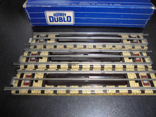 3x Hornby Dublo 3 Rail Half Straight Track With Roadway - Rare Boxed - OO Gauge