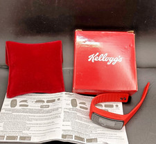 Kellogg's Promotional Fit Band Activity Tracker Watch (Red) VGC & Working