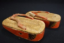 Pair vintage geta pokkuri - vintage,