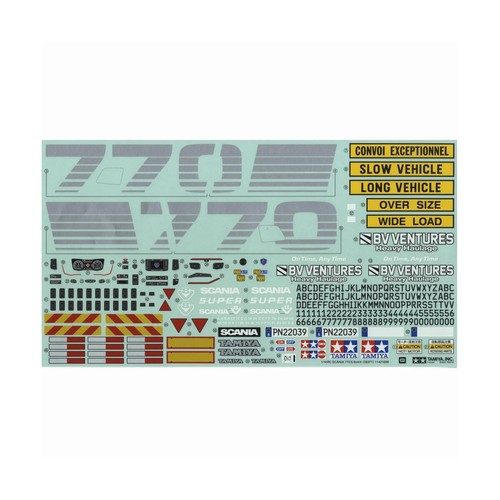Tamiya decal sheet scania - decal,