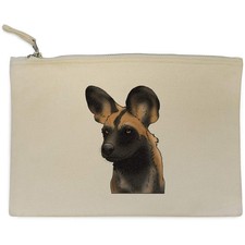 'African Wild Dog Face' Canvas