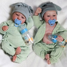 Realistic Reborn Baby Dolls Real Life Newborn Boy Doll Vinyl Silicone Gift 18"