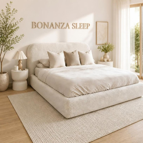 Boucle teddy storage bed - teddy,