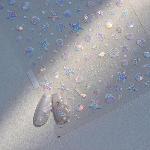 Starfish nail stickers - nail, 5d