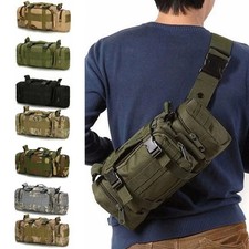 Men Tactical Hunting Waist Pack Pouch Chest Bag Backpack Camping Hiking Outdoor