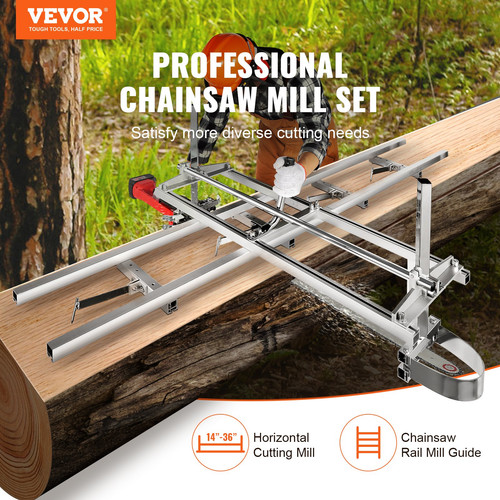 Vevor chainsaw mill - chainsaw, and
