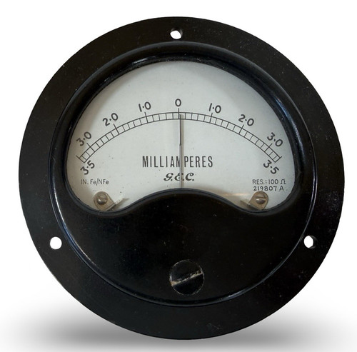 Vintage gec milliammeter panel - milliammeter,