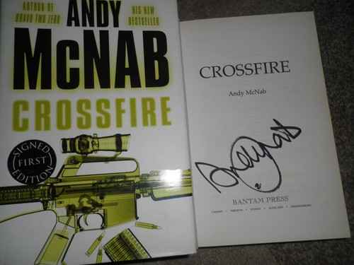 Andy mcnab hand signed - x,