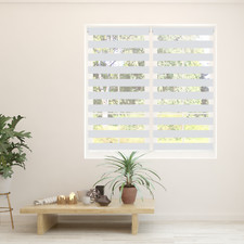 Premium Zebra Roller Blinds Day & Night, up to 230 x 150 cm, Easy fit, 6 colours