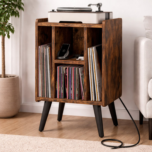 Record player stand - record, storage