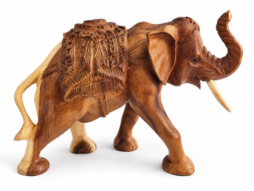 Large hand carved wooden - hand,
