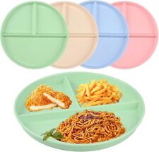4 Pcs Divided Dinner Plates