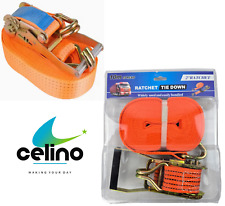 Ratchet Tie Down Straps Heavy Duty 50mm x 10m Lashing Cargo Luggage 3000kg