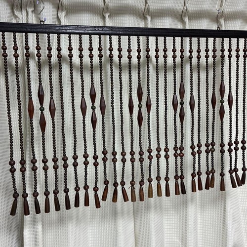 Vintage wooden beaded door - vintage,