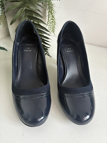Clarks navy blue - navy, patent