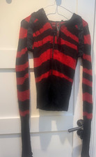 RARE Y2K Vintage Nevermind the Mohair Lip Service Cardigan, Size Small, Punk AF!
