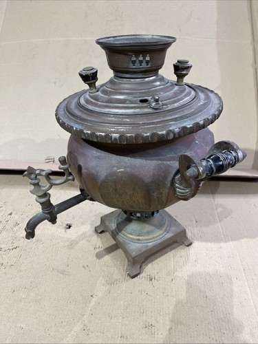 Antique copper samovar - antique,