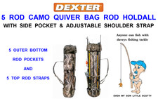 CARP FISHING 5 ROD CAMO QUIVER