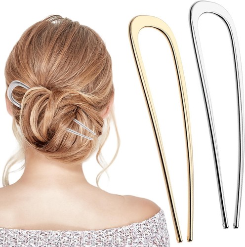 4pcs french hair pins - 4pcs, shaped