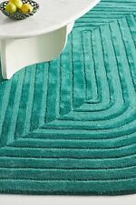 Tonya - Teal, Hand-Tufted Wool