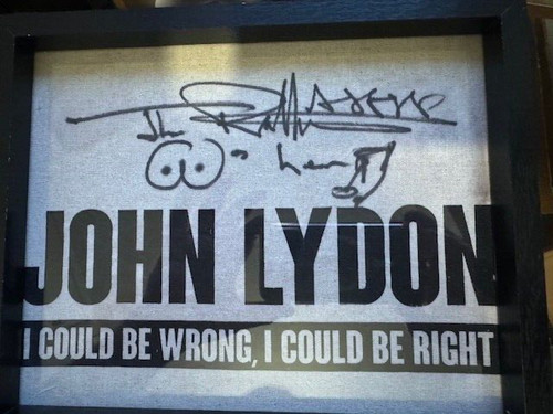 Signed johnny rotten john - signed,