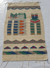 Vintage Traditional Handcrafted Native American Rug for Home Décor 142x86 cm