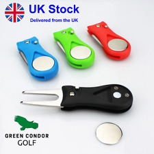 Golf Divot Repair Tool with Ball Marker Pitch mark Switchblade Golf Accessories