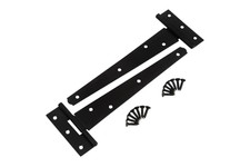 Tee Hinges Black Decorative