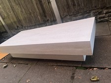 IVOR COFFEE TABLE WHITEWASHED WOOD CHIC DESIGNER COFFEE TABLE - BRAND