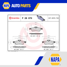 Brake Pads Set fits HONDA CIVIC FK2 TypeR 2.0 Rear 15 to 16 K20C1 Brembo Quality